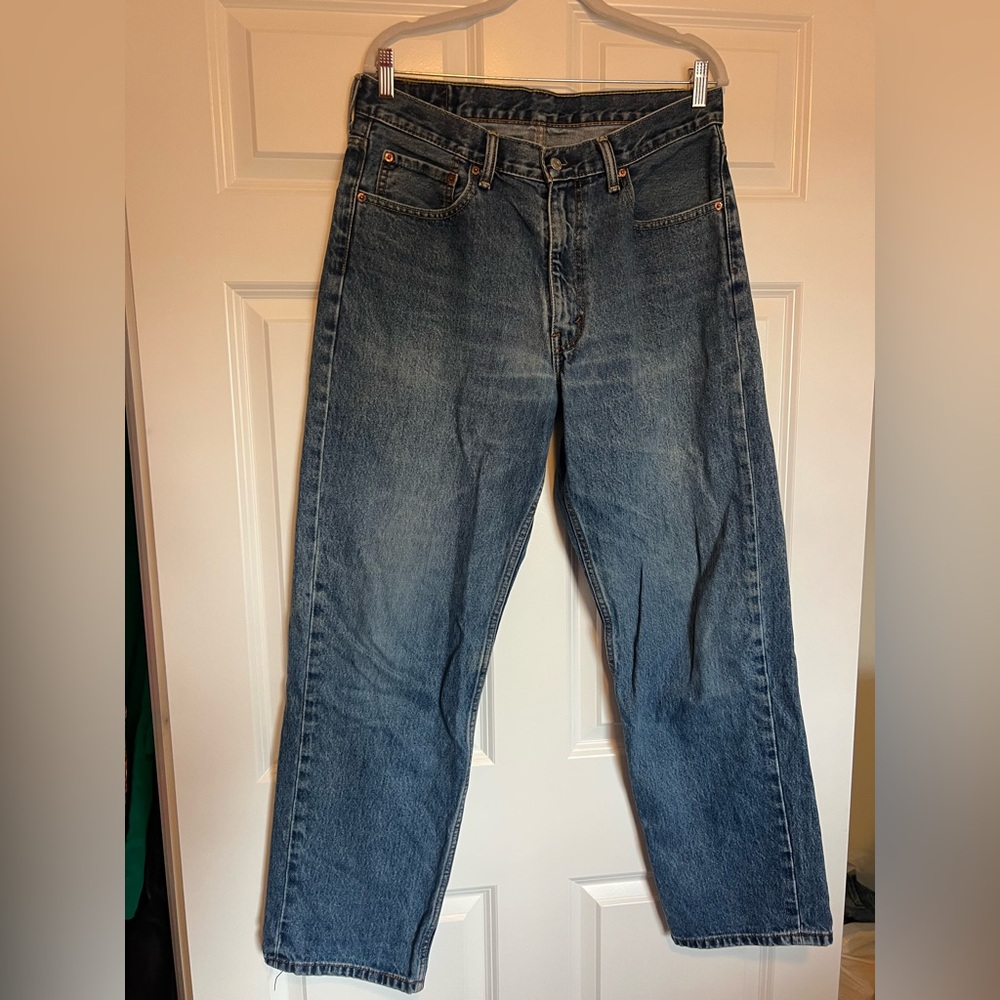 Levi's 550 Men's Blue Jeans W 34 L 32 - Picture 2 of 4